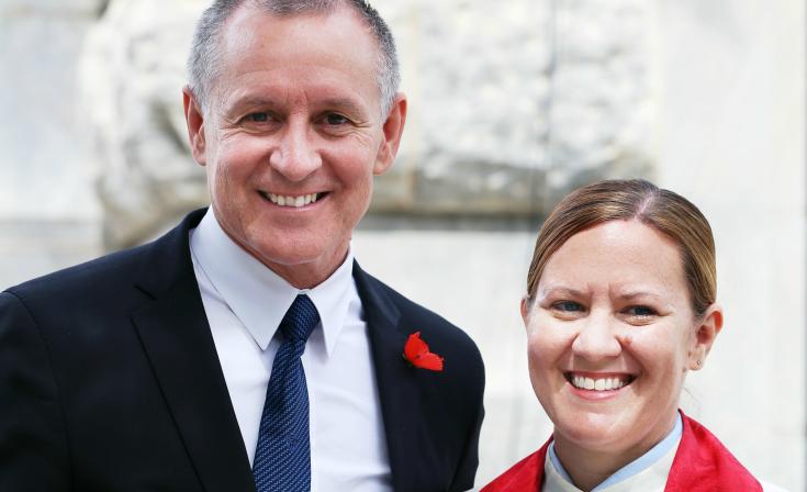 Premier Jay Weatherill and Rev Sue Page